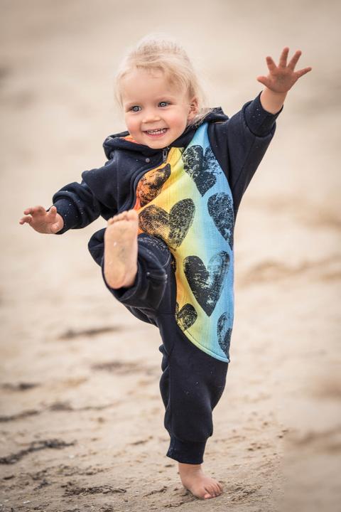 Image du produit Lennylamb Bear Romper - Lovka Arc-en-ciel (80)