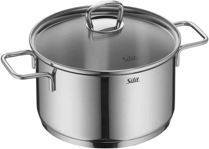 Actual product image Silit Saucepan Alicante 20 cm 24 cm 16 cm 28 cm (28 cm, Pot, Stainless steel)