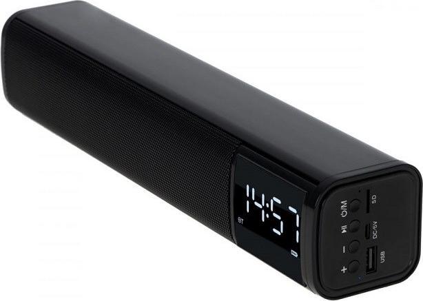 Image du produit Adler AD 1191 Haut-parleur d'horloge, noir (15 h, Fonctionnement sur batterie, Alimentation via port USB)