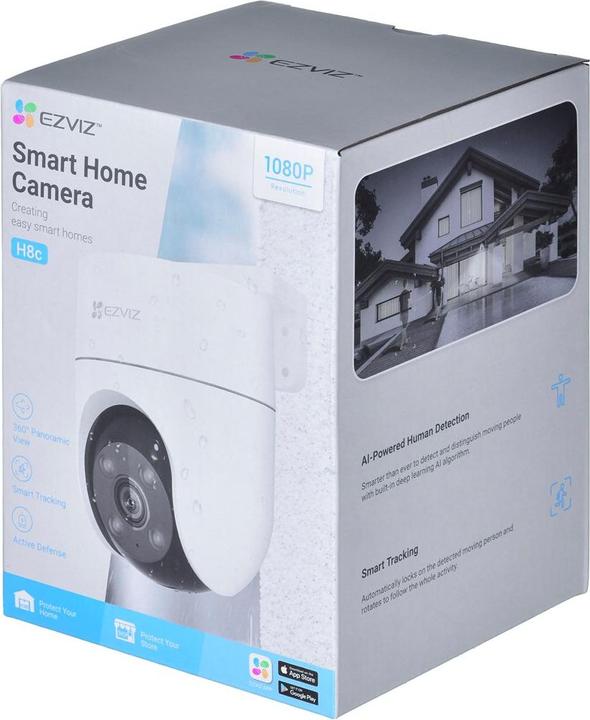 Actual product image EZVIZ Wireless Wi-Fi camera H8C, 1080p, DOME PT, F4 mm, controlled, IP65 (1920 x 1080 Pixels)