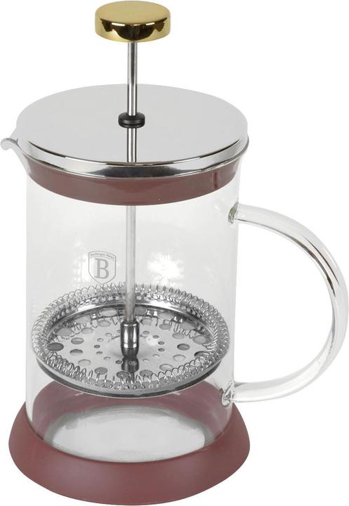 Actual product image BerlingerHaus Design French press for coffee and tea, 800ml, bordeaux (0.80 l)