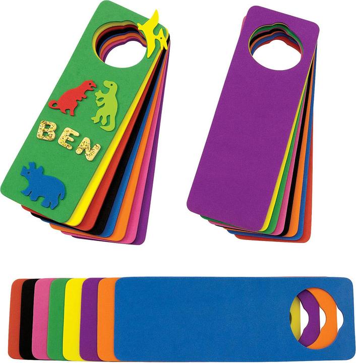 Produktbild Colorations Farben – Dekorieren Sie Ihren eigenen Türhänger aus Schaumstoff, 24er-Set (24 x)