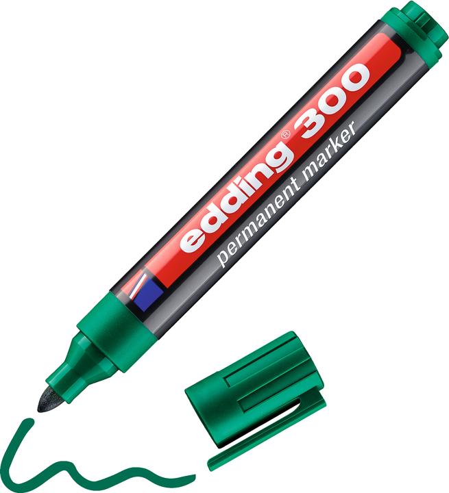 Actual product image Edding Permanent Marker 300 (Green, 1.50 mm, 1 x)