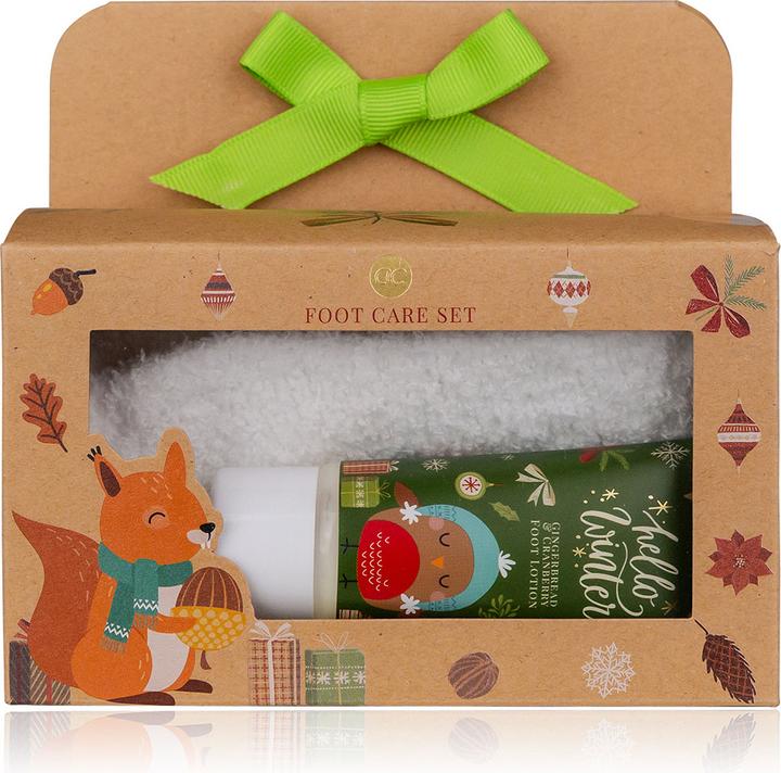 Actual product image Accentra Foot care set HELLO WINTER in gift box, incl. 30ml foot lotion, cuddly socks (1 pair, one size fits