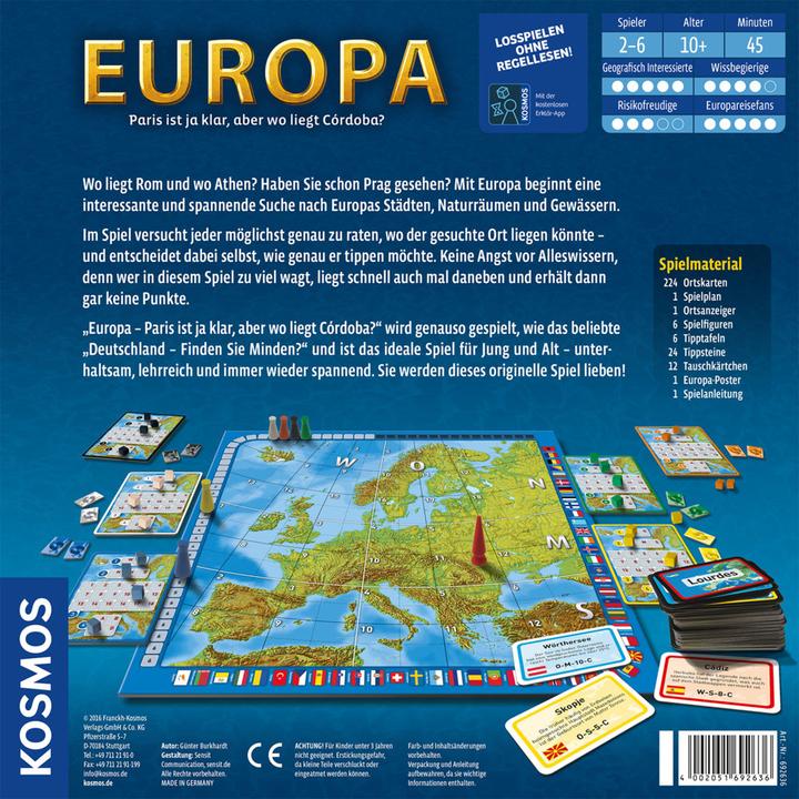 Actual product image Kosmos Europe (German)