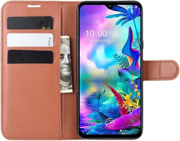 Actual product image MU Classic Litchi Leather Bookcover Series (G8X ThinQ)