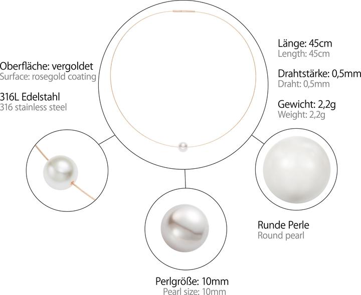 Produktbild Heideman Halskette rose goldfarbend (Edelstahl)