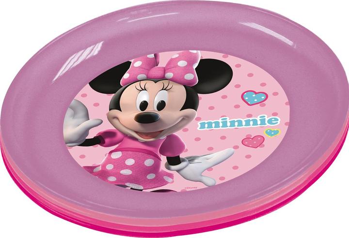 Actual product image Trenddeko Minnie 4 Piece Plastic Plates, 20 cm Diameter