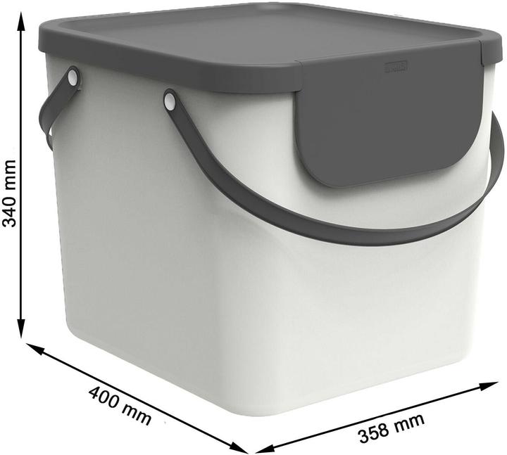 Image du produit Rotho Seau de recyclage Albula 40 l, blanc (40 l)