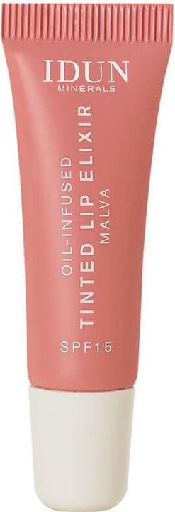 Actual product image IDUN Minerals Minerals Oil-Infused Tinted Lip Elixir Malva Coral Beige (8 ml)