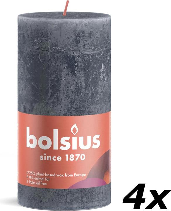Produktbild Bolsius 4er-Set Stumpenkerze (4 Stk.)