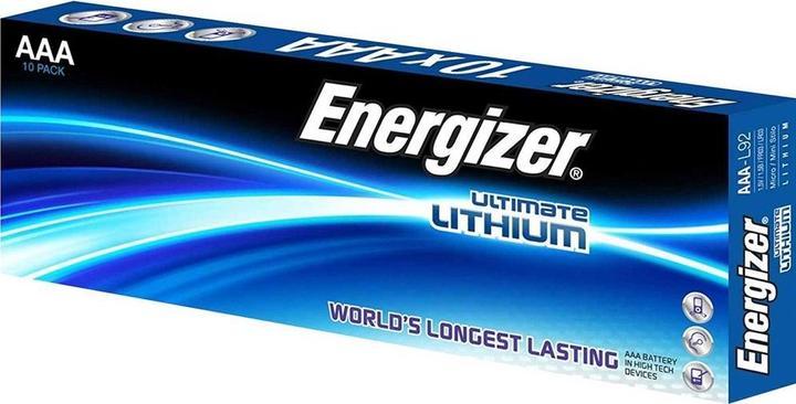 Actual product image Energizer Ultimate Lithium Micro (10 pcs., AAA, 1250 mAh)