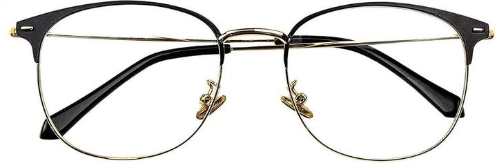 Produktbild JTI Anti-Blaulicht-Brille, Clubmaster - Schwarz / Gold