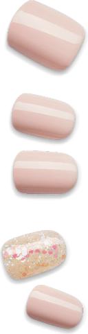 Immagine prodotto KISS imPress Dorothy (Unghie artificiali, Beige, Glitter)