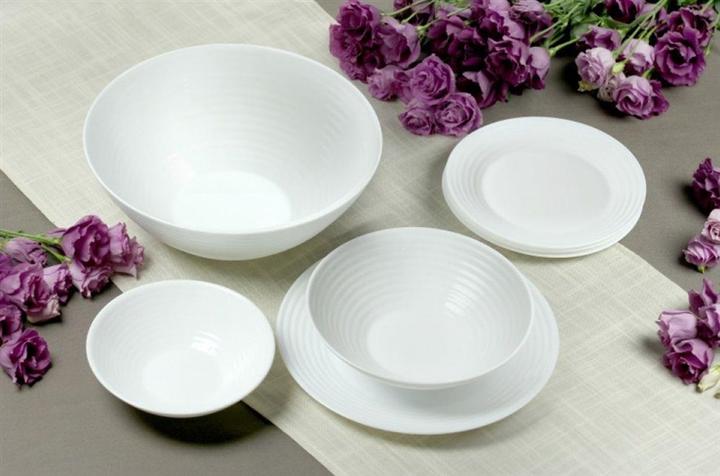 Actual product image Luminarc Dinner plate Harena glass Ø25cm white (24 x)