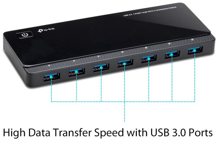 Actual product image TP-Link Uh720 (Micro USB, 7 Ports)