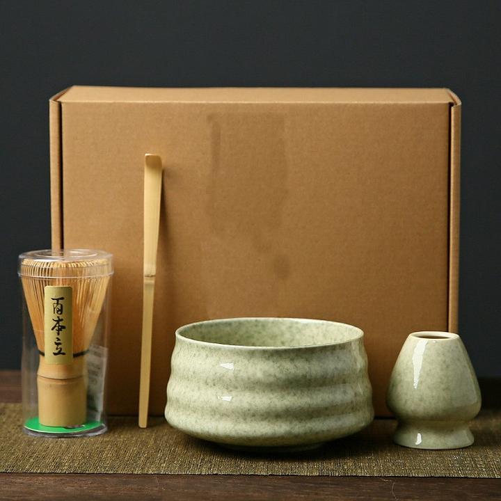 Esmée Set di tè Matcha in ceramica verde