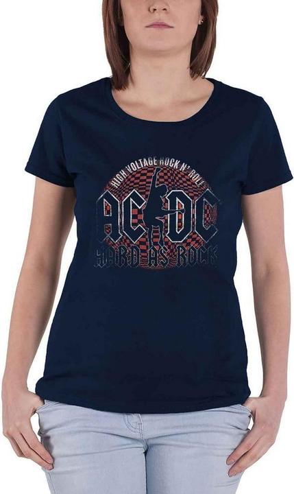 Actual product image AC/DC Womens/Ladies Hard As Rock T-Shirt (L)
