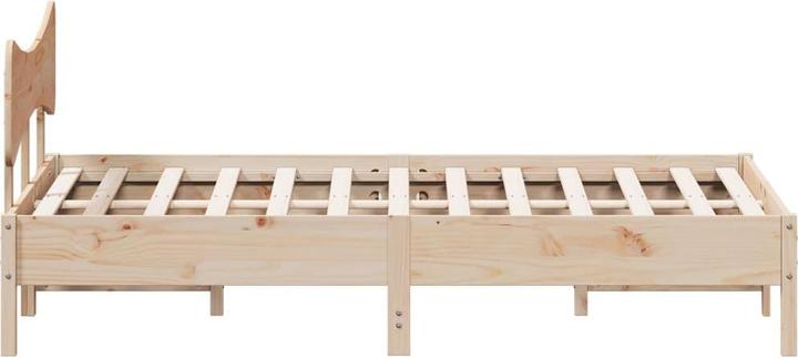 Produktbild VidaXL Massivholzbett Holzbett Bett Doppelbett ohne Matratze 120x190cm Kiefer (120 x 190 cm)