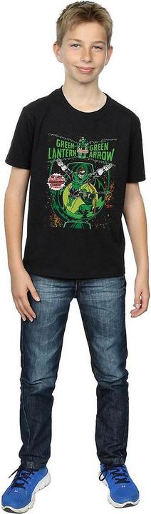 Actual product image Boys Green Lantern & Green Arrow Comic Cover Cotton T-Shirt (116)