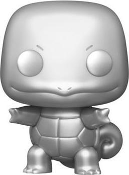 Actual product image Funko Pop Metallic Pokemon 25th Anniversary Squirtle Silver Limited Edition