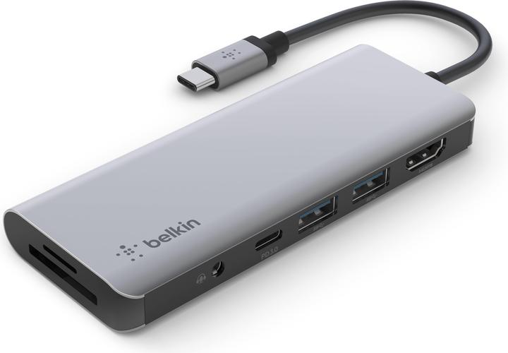 Productafbeelding Belkin 7-in-1 multipoort (USB-C, 2 Havens)