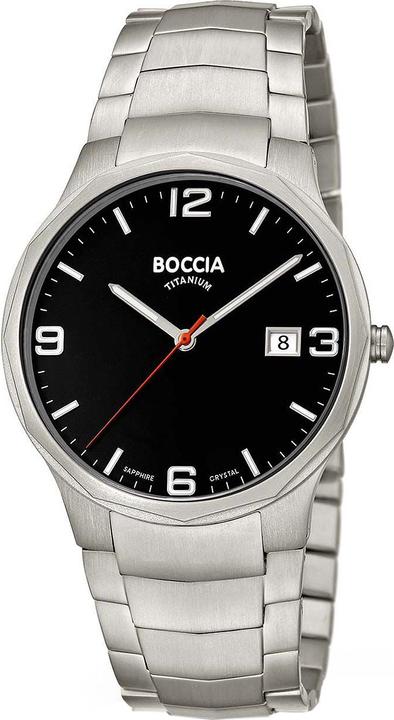 Image du produit Boccia 3656-02 Montre homme titane 39mm 5ATM (Montre analogique, 39 mm)