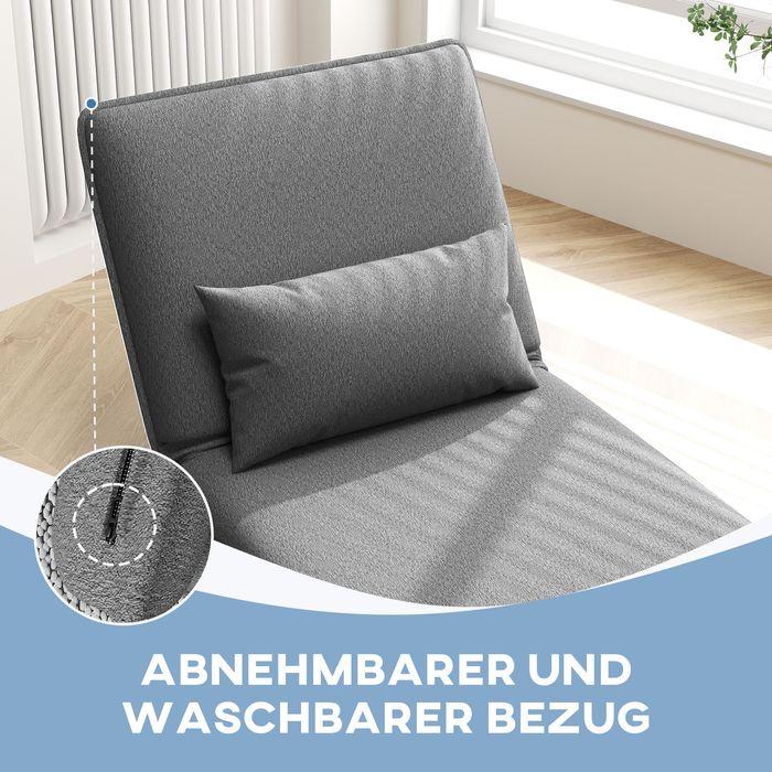 Produktbild Swisshandel24 Bodensofa 3-in-1 Klappbar Schlafsofa, Gepolstert Sofabett mit Schlaffunktion (Bettsofa)
