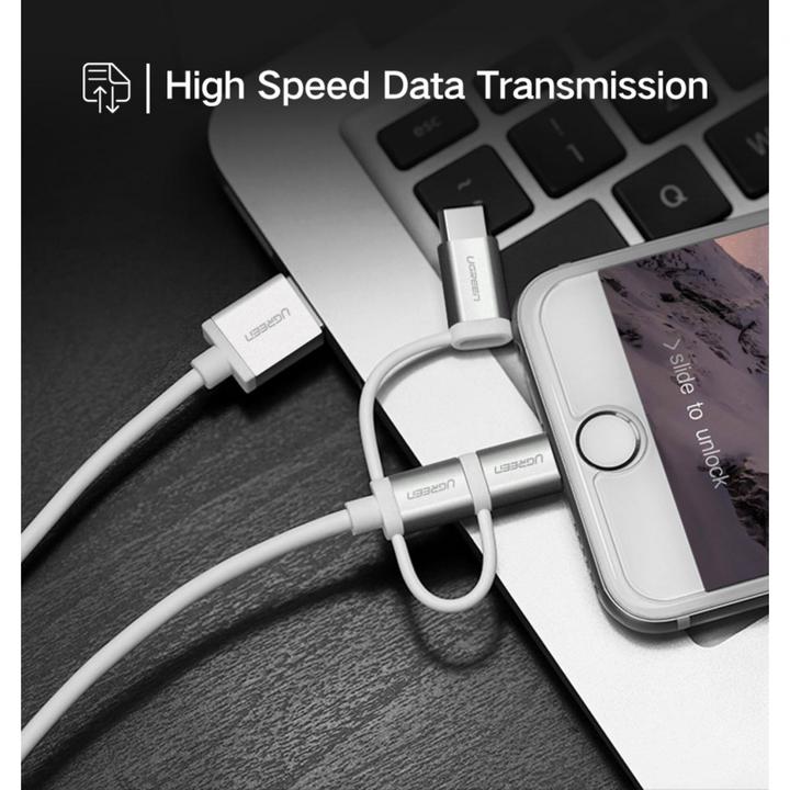 Actual product image Ugreen 3-in-1 USB2.0-A Multifunction Cable (1.50 m, USB 2.0)
