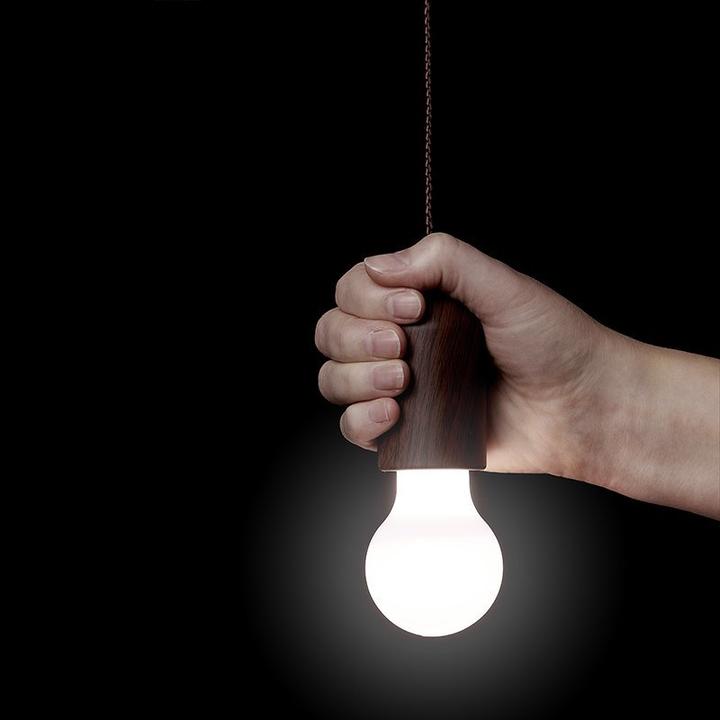 Produktbild ProPlus Retrolampe Holzmotiv mit Kordel 90cm