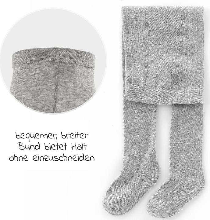 Immagine prodotto La Loona Collant LaLoona per neonati - confezione da 2 pezzi - grigio melange - (62/68)