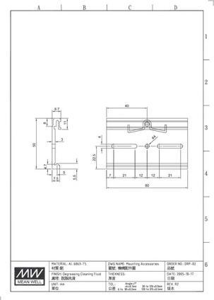 Immagine prodotto MeanWell Mean Well DRP-02 Montaggio DIN Adatto per marchi (alimentatori plug-in) Mean Well