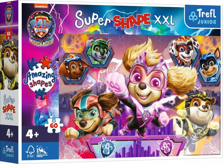 Actual product image Trefl Junior Super Shape XXL - Paw Patrol Film (60 pieces)