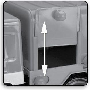 Actual product image Wader Red Middle Truck Garbage Truck