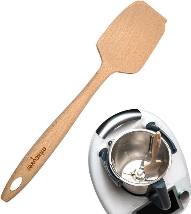 Image du produit Mixcover Spatule en bois durable pour Thermomix TM6,TM5,TM31 Spatule rotative Racloir à pâte