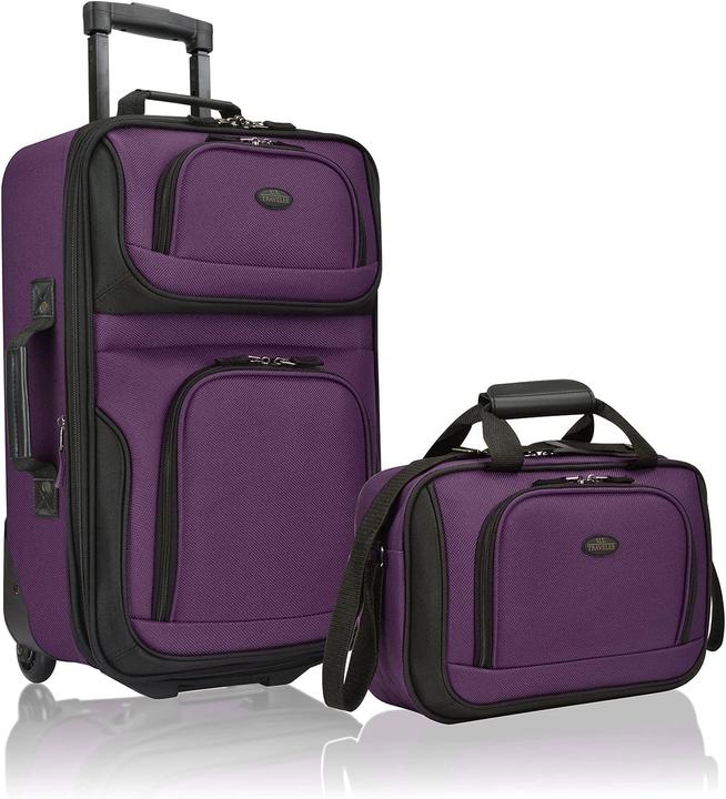 Produktbild U.S. Traveler Carry-on Luggage Set Violett, 2 Wheel (Handgepäck (bis 50l))