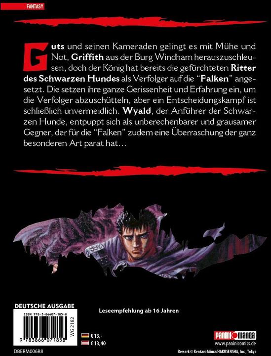 Actual product image Panini Berserk Max 6 (German, Kentaro Miura, 2007)