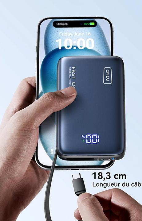 Produktbild INIUPB20ACPOCKETBK Powerbank (20000 mAh, 65 W)