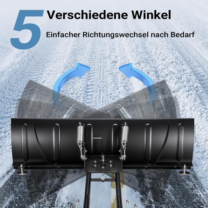Image du produit Wiltec Lame de déneigement universelle 100x40 cm réglable Tracteur de pelouse Lame de déneigement Tracteur