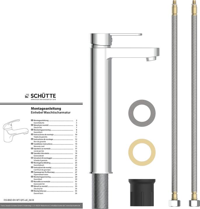 Immagine prodotto Schütte ELEPHANT Waschtischarmatur
