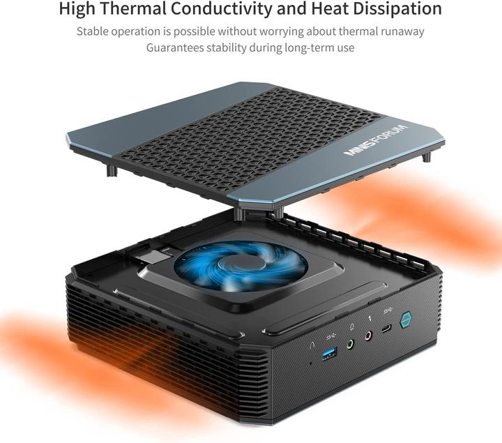 Produktbild Minisforum HX90 Mini PC (Ryzen 9 5900HX, 32GB Ram, 512GB SSD)