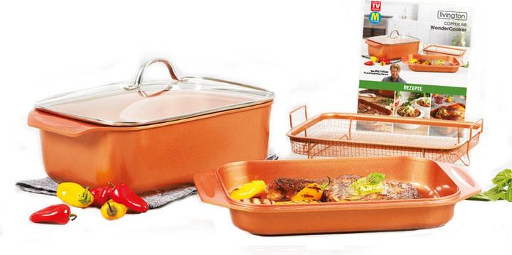 Immagine prodotto Livington Copperline Wonder Cooker (Pirofila + casseruola, Alluminio)