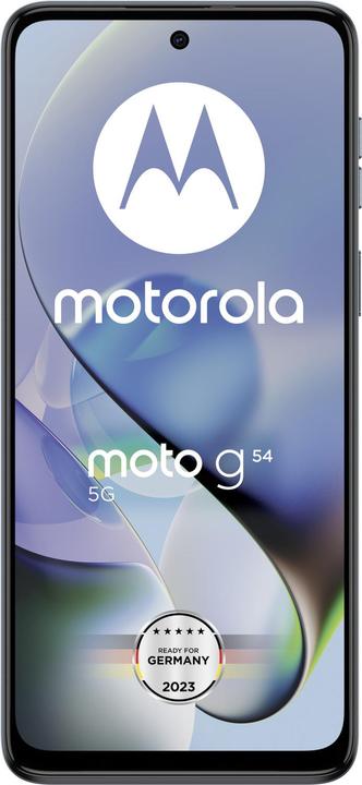 Produktbild Motorola Moto G54 (256 GB, Glacier Blue, 6.50", SIM + eSIM, 50 Mpx, 5G)