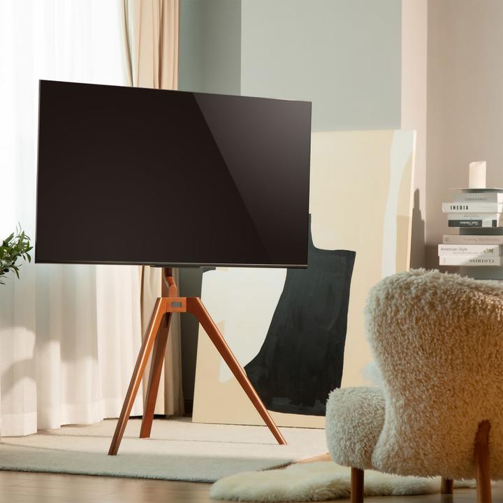 Actual product image InLine Woodstand TV-Standfuss (Universal, 65", 40 kg)