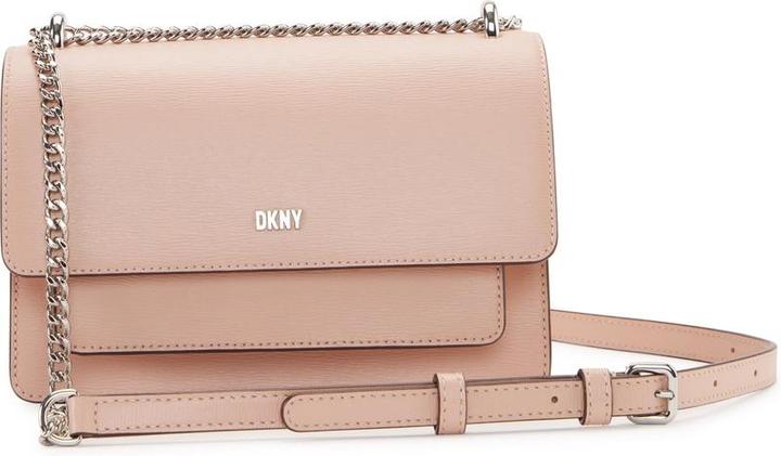 Produktbild DKNY Leder Umhängetasche Umhängetasche Bryant Sutton Crossbody Tasche Rosenwasser Beige