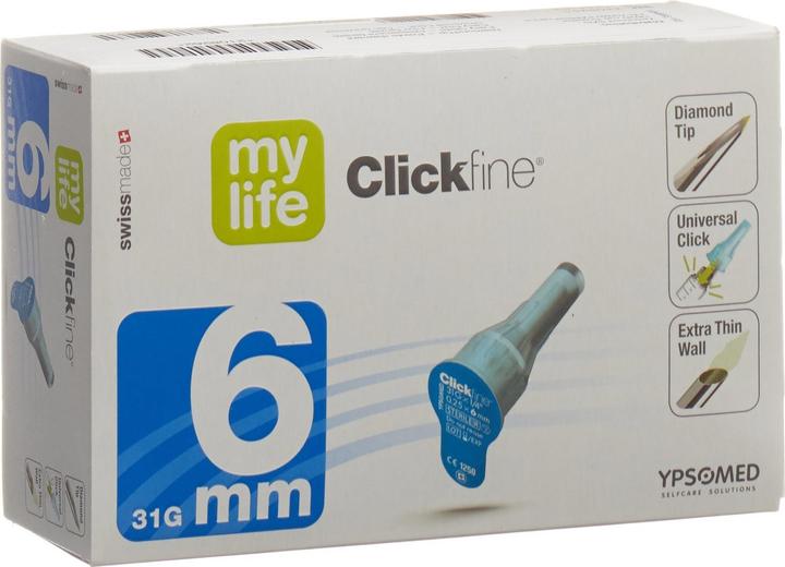 Produktbild Mylife Clickfine Pen Nadeln 6mm 31G (Pen Nadeln + Einmalkanülen)
