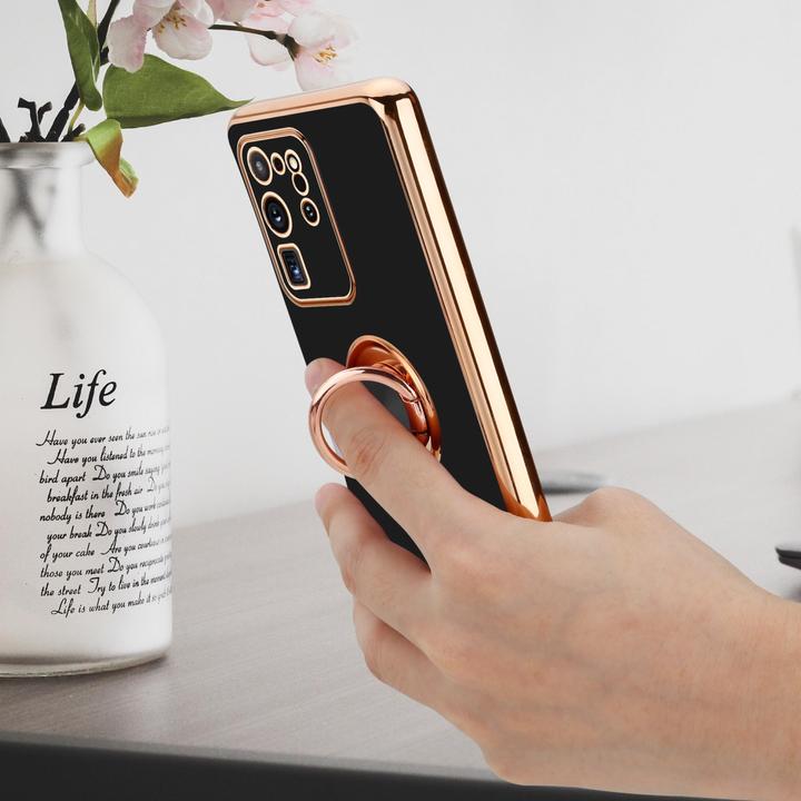 Immagine prodotto Cadorabo Custodia per Samsung Galaxy S20 ULTRA in TPU con protezione per la fotocamera e anello Stile LM089 (Samsung Galaxy S20 Ultra)