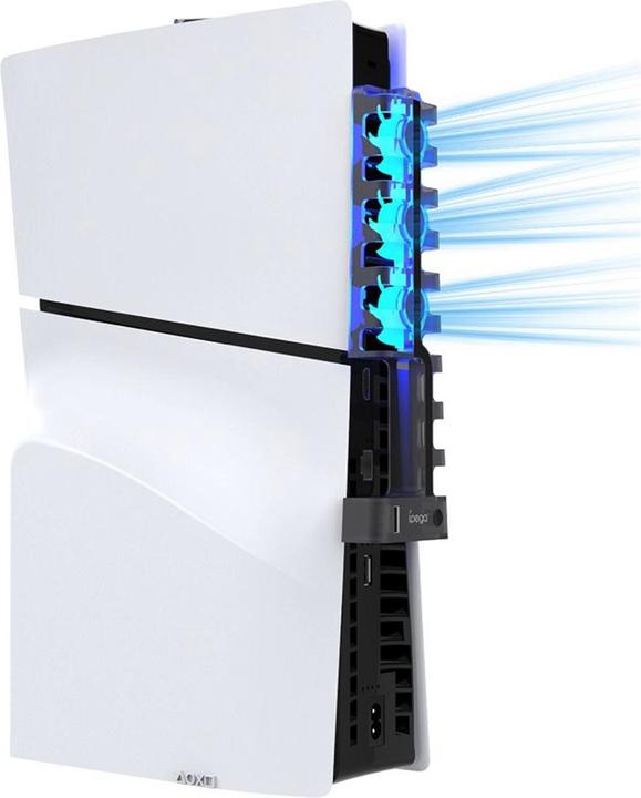 Actual product image iPega P5S005 Coolin Fan with RGB for PS5 Slim Transparent (PS5)