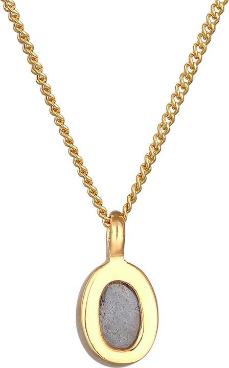 Immagine prodotto Elli Collana di pietre preziose (375 oro giallo, Labradorite, 42 cm)