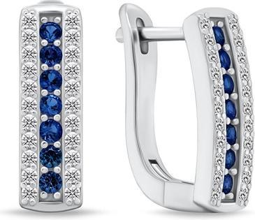 Immagine prodotto Brilio Argento - Incantevoli orecchini in argento con zirconi blu EA294BW